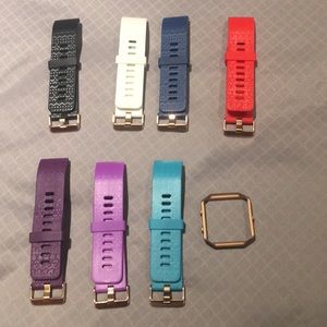 Fitbit Blaze rose gold bands with frame